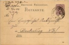Ganzsache Halberstadt 1888
