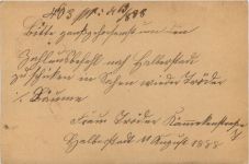 Ganzsache Halberstadt 1888