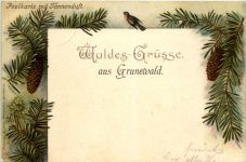 Waldes-Grüsse aus Grunewald - Litho