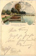 Wannsee - Schwedischer Pavillon - Litho