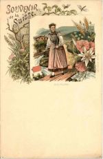 Souvenir de la Suisse - Soleure Solothurn - Litho Carl Künzli