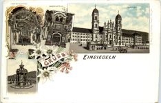 Gruss aus Einsiedeln - Litho