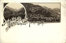Gruss aus Frutigen - Litho