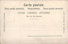 Souvenir du Lac Leman Chillon - Litho Carl Künzli