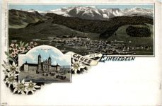 Gruss aus Einsiedeln - Litho