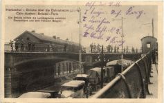Herbesthal-Brücke über die Bahnstrecke - Feldpost 1. Bay Res. Division
