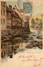 Montjoie in der Eifel - Litho