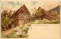 Gruss aus der Sächsischen Schweiz - Litho