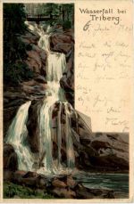 Wasserfall in Triberg - Litho