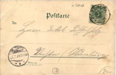 Gruss aus Poessnecks Umgebung - Litho
