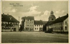 Remda in Thüringen - MArkt mit Kirche