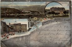 Gruss aus Rudolstadt - Litho