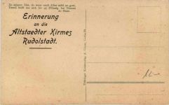 Rudolstadt - Erinnerung an die Altstaedter Kirmes - Tracht Thüringen