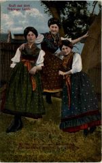 Rudolstadt - Erinnerung an die Altstaedter Kirmes - Tracht Thüringen