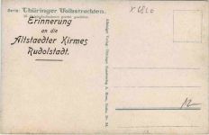 Rudolstadt - Erinnerung an die Altstaedter Kirmes - Tracht Thüringen