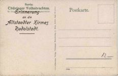 Rudolstadt - Erinnerung an die Altstaedter Kirmes - Tracht Thüringen