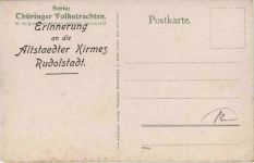 Rudolstadt - Erinnerung an die Altstaedter Kirmes - Tracht Thüringen