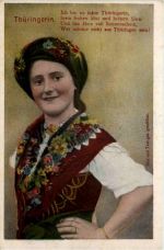 Rudolstadt - Erinnerung an die Altstaedter Kirmes - Tracht Thüringen