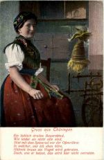 Rudolstadt - Erinnerung an die Altstaedter Kirmes - Tracht Thüringen
