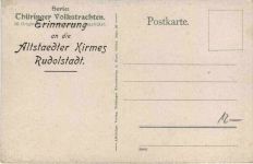 Rudolstadt - Erinnerung an die Altstaedter Kirmes - Tracht Thüringen