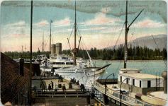 Vancouver - Canadian Pacific Railway Dock and Empress of India
