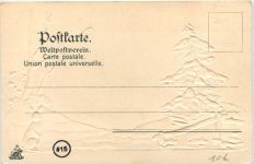 Münstereifel - Burgruine - Litho - Prägekarte