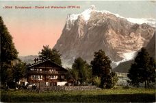 Grindelwald - Chalet mit Wetterhorn