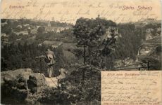 Sächs. Schweiz, Hohnstein, Blick vom Hockstein