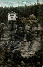 Sächs. Schweiz, Der Brand bei Hohnstein,