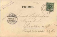 Sächs. Schweiz, Der Brand bei Hohnstein,