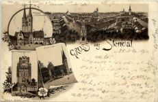 Gruss aus Stendal - Litho 1894 Vorläufer