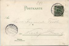 Schlechte Zeiten - Geld auf Ansichtskarte
