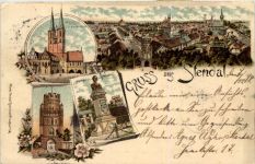 Gruss aus Stendal - Litho