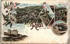 Gruss vom Rigi - Litho