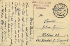 Schweinfurt - Rathaus - Feldpost Arbeitskommando