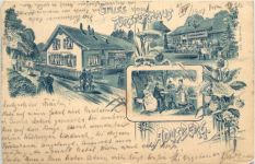 Gruss vom Försterhaus Adlisberg - Litho