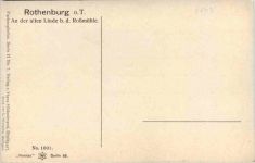 Rothenburg - An der alten Linde