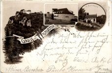 Gruss vom Wildenstein - Litho 1895 - Vorläufer