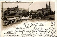 Gruss aus Schloss Banz - Litho