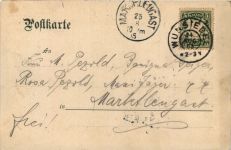 Gruss von der Luisenburg im Fichtelgebirge - Der Bundesstein