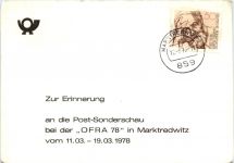 Marktredwitz - Post Sonderschau OFRA 1978