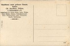 Döbra bei Schwarzenbach - Gasthaus zum grünen Baum - Bier