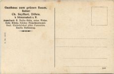 Döbra bei Schwarzenbach - Gasthaus zum grünen Baum - Bier