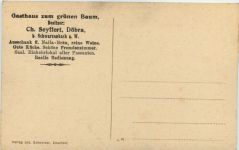 Döbra bei Schwarzenbach - Gasthaus zum grünen Baum - Bier