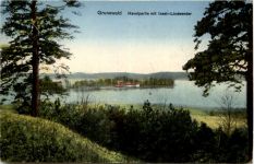 Grunewald, Havelpartie mit Insel-Lindwerder