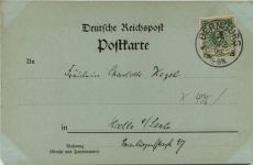 Gruss aus Bernburg, Herzogl. Schloss v. Kesselbusch gesehen