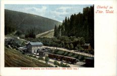 Oberhof, Bahnhof mit Eingang zum Brandleitetunnel