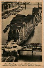 Die Weserburg mit den Schillinghäusern, Bremen