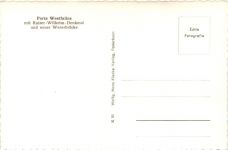 Porta Westfalica, mit Kaiser-Wilhelm-Denkmal und neuer Weserbrücke