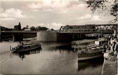 Hameln a d Weser, Weserbrücke und Dampferanleger